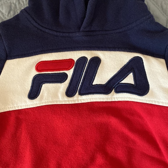 FILA Blue, White and Red Sweatsuit Hoodie Set - Picture 3 of 12